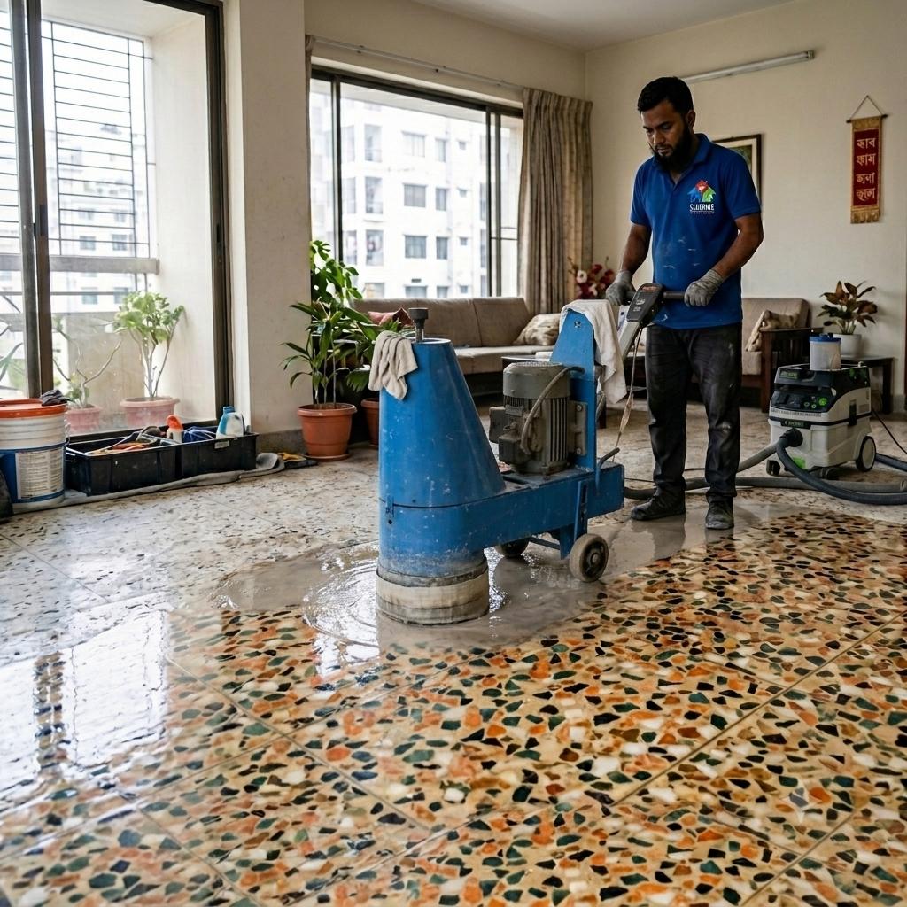 Mosaic Floor Cutting And Polishing Service cleaning service