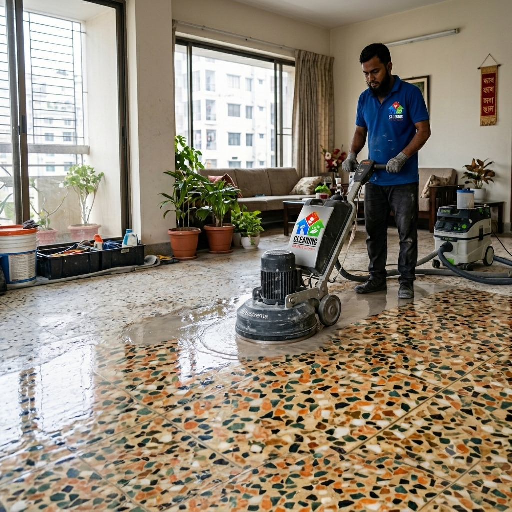 Mosaic Floor Cutting And Polishing Service cleaning service