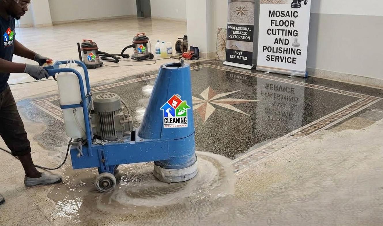 Mosaic Floor Cutting And Polishing Service In Dhaka - 01641757773